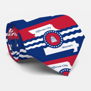 Drapeau de la ville de Jefferson, Missouri Cravate