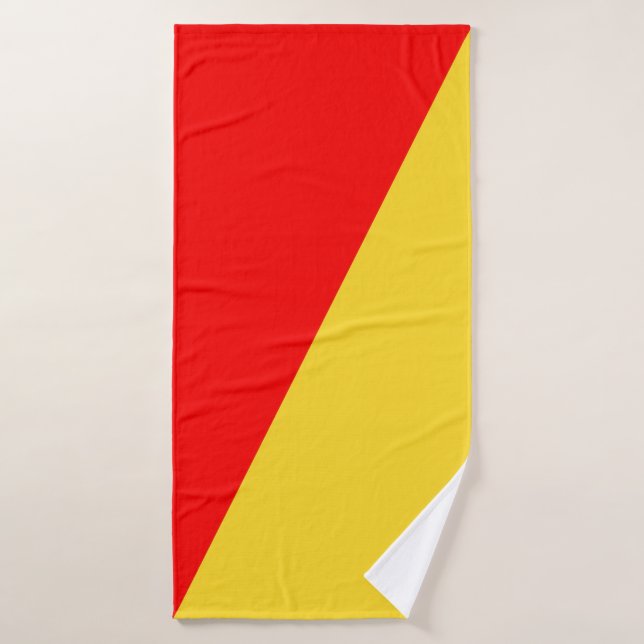 Drapeau de la ville de Palerme symbole de la Sicil (Serviette de bain)