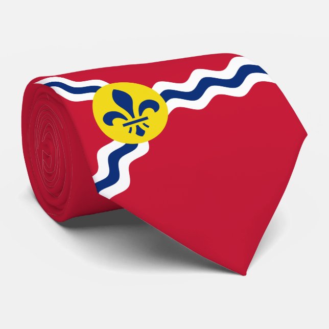 Drapeau de la ville de St Louis (Missouri) Cravate (Roulé)