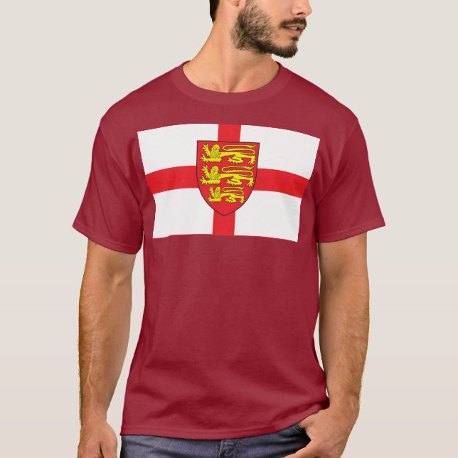 Drapeau de l'Angleterre avec le manteau du T-shirt (Devant)