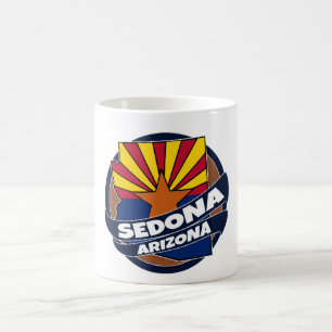 Drapeau de l'Arizona Sedona éclate tasse de café