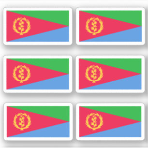 Drapeau de l'Erythrée - une collection Sticker