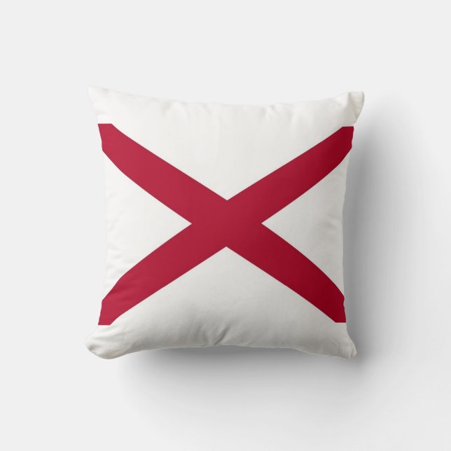 Drapeau de l'État de l'Alabama Coussin américain M (Recto)