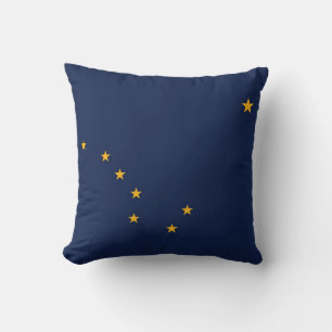 Drapeau de l'État de l'Alaska Coussin américain Mo