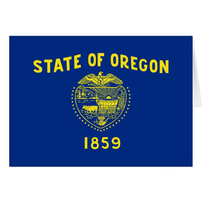 Drapeau de l'État de l'Oregon (Devant horizontal)