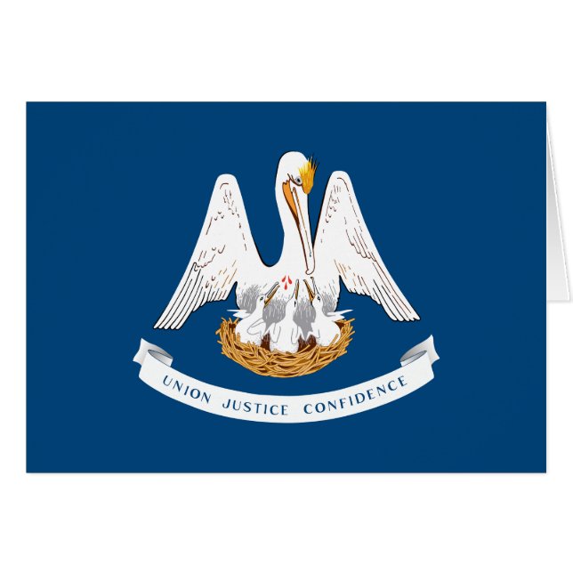 Drapeau de l'État de Louisiane (Devant horizontal)