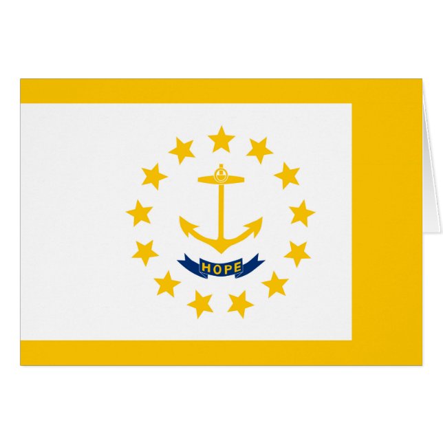 Drapeau de l'État de Rhode Island (Devant horizontal)