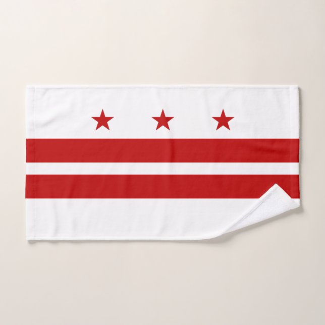 Drapeau de l'État de Washington DC (Serviette à main)