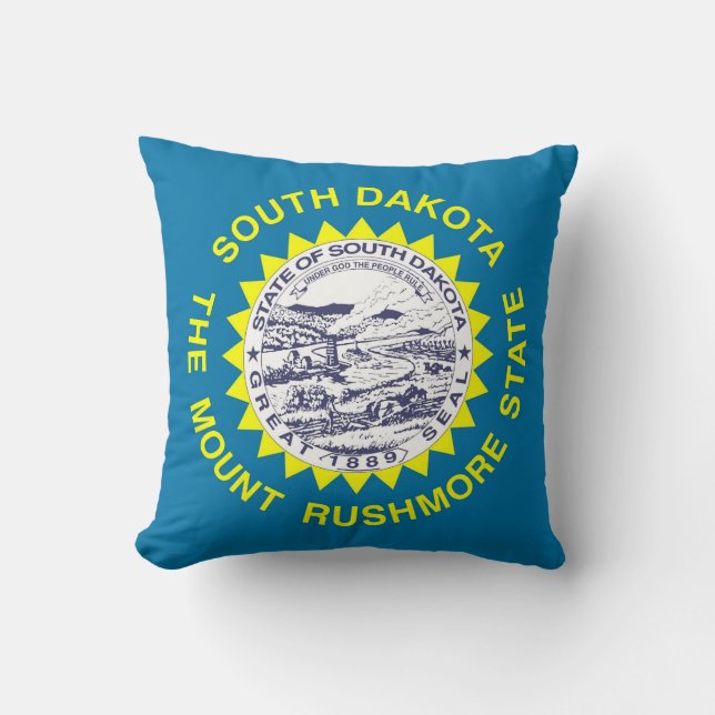 Drapeau de l'État du Dakota du Sud Coussin MoJo am (Recto)
