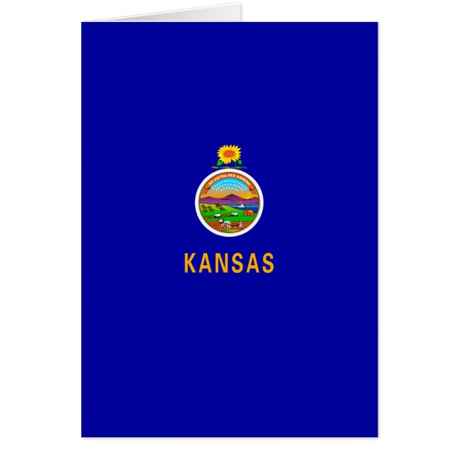 Drapeau de l'État du Kansas (Devant)