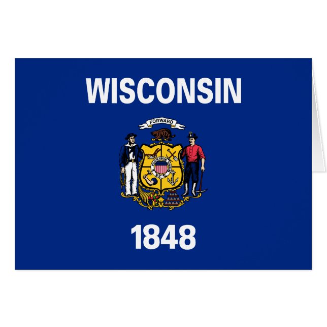 Drapeau de l'État du Wisconsin (Devant horizontal)