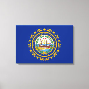 Drapeau de l'Etat sur la toile du New Hampshire Im