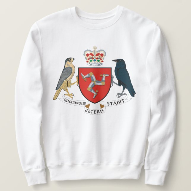 Drapeau de l'île de Man - Sweatshirt de l'emblème  (Design devant)