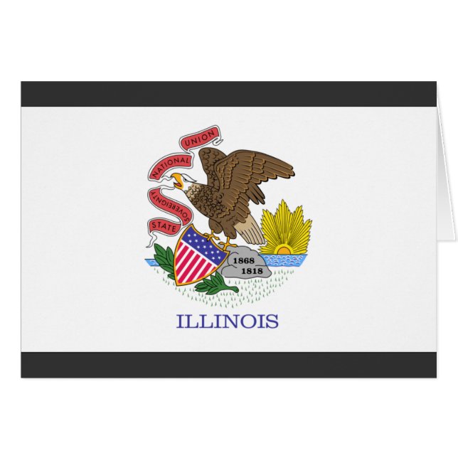 Drapeau de l'Illinois (Devant horizontal)