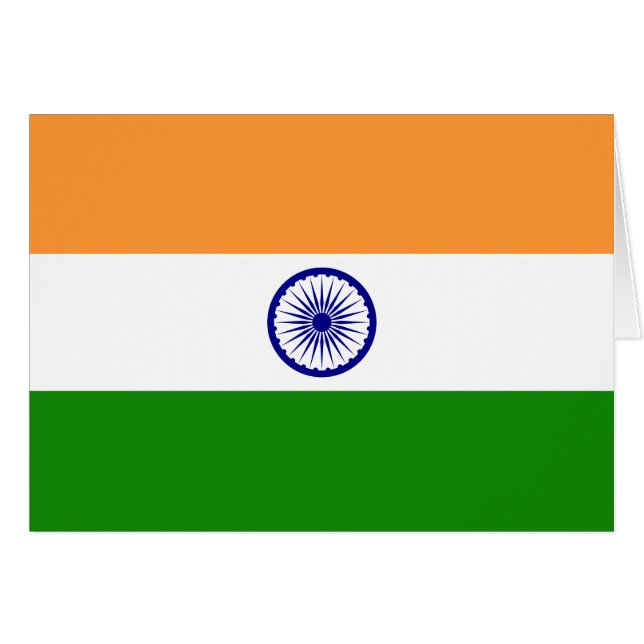 Drapeau de l'Inde (Devant Horizontal)