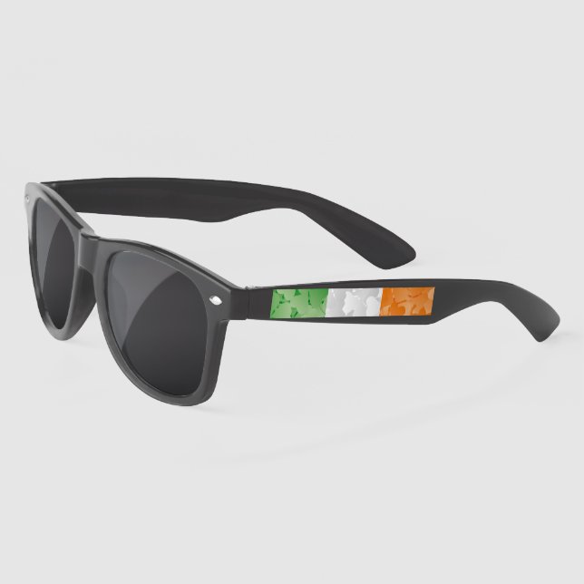Drapeau de l'Irlande avec lunettes de soleil motif (Gauche)