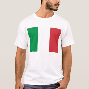 Drapeau de l'Italie T-shirt de base masculin