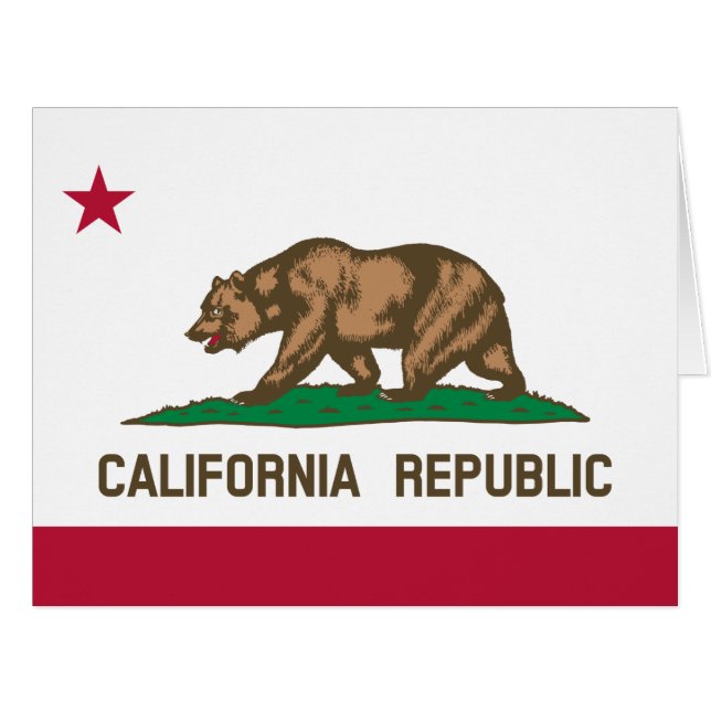 Drapeau de l'ours de Californie, États-Unis (Devant horizontal)