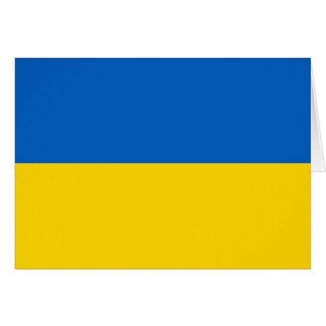 Drapeau de l'Ukraine (Devant horizontal)