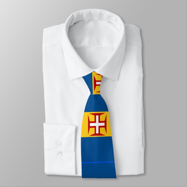 Drapeau de Madère Cravate personnalisée homme (Attaché)