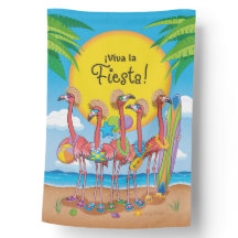 Viva La Fiesta Flamants roses espagnol réversible