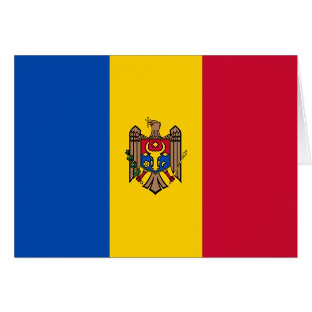 Drapeau de Moldova (Devant horizontal)