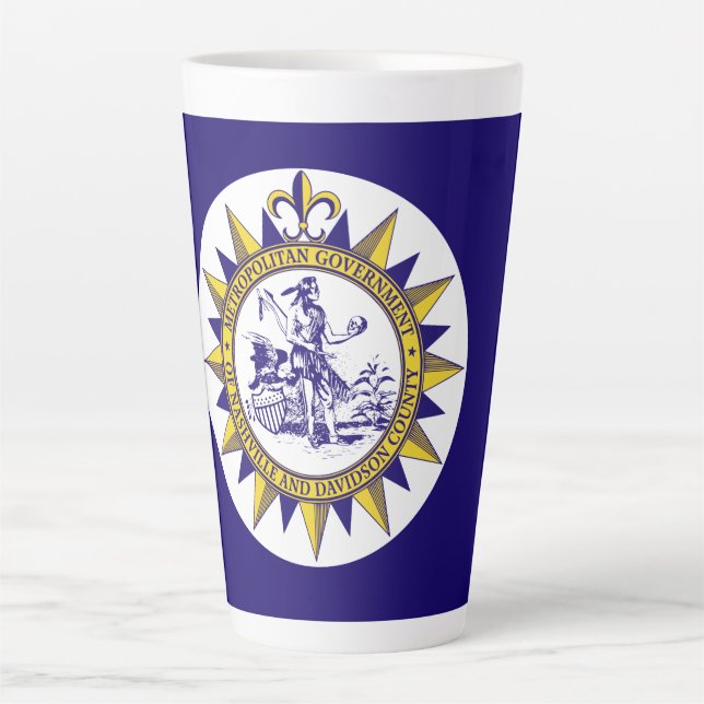Drapeau de Nashville, Tennessee Latte Mug (Devant)