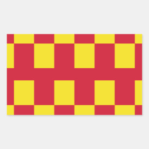 Drapeau de Northumberland Sticker rectangulaire