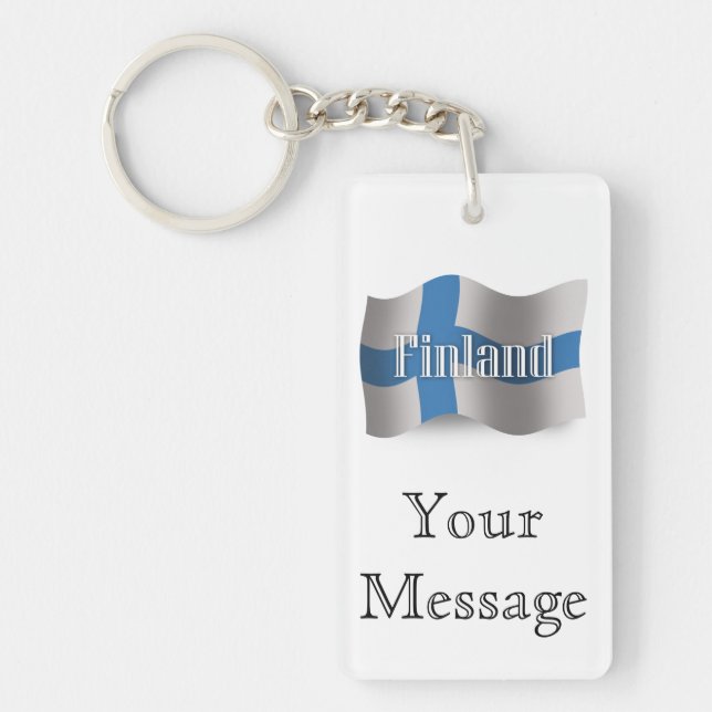 Drapeau de ondulation de la Finlande (Devant)