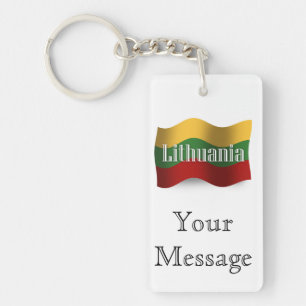 Drapeau de ondulation de la Lithuanie