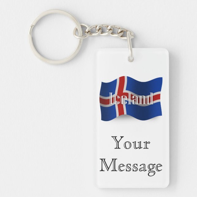 Drapeau de ondulation de l'Islande (Devant)