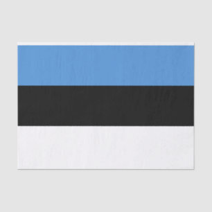 Drapeau de papier de soie de soie de l'Estonie