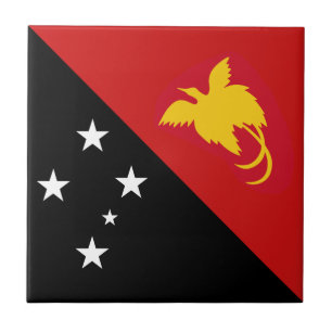 Drapeau de Papouasie-Nouvelle-Guinée Carreau de cé
