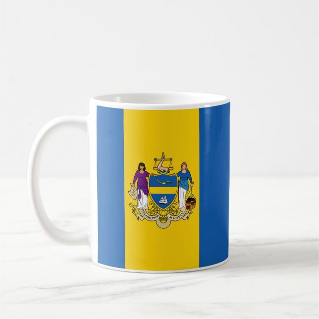 Drapeau de Philadelphie, Pennsylvanie Coffee Mug (Gauche)