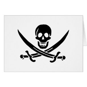 Drapeau de pirate Crâne croisé épées