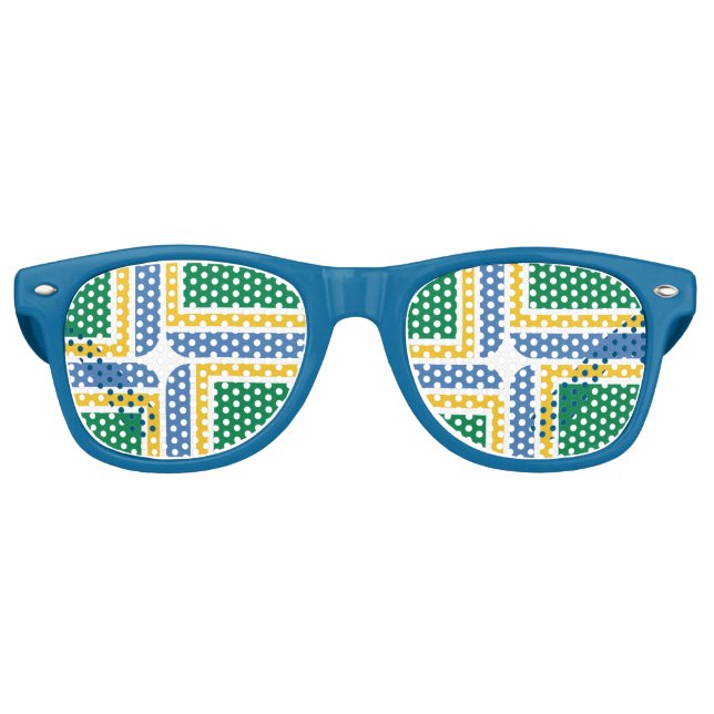 Drapeau de Portland, lunettes de soleil rétro Oreg (Devant)