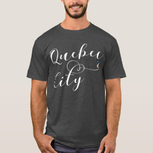 Drapeau De Québec En T-shirt Coeur