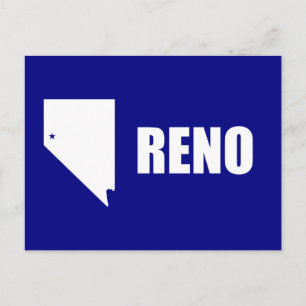 Drapeau de Reno, Nevada Carte Postale