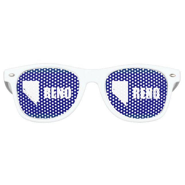 Drapeau de Reno, Nevada Retro Lunettes de soleil (Devant)
