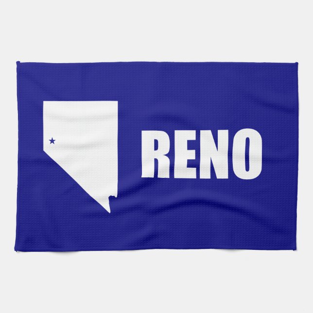 Drapeau de Reno, serviette Nevada (Horizontal)