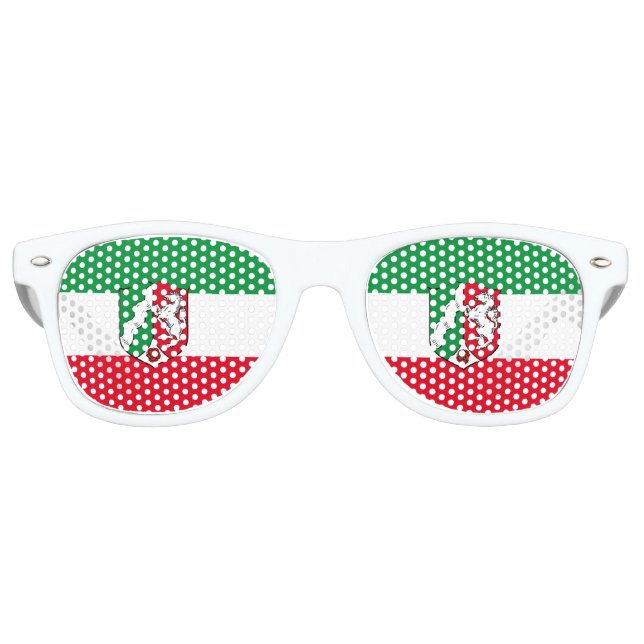 Drapeau de Rhénanie du Nord Westphalie Lunettes de (Devant)