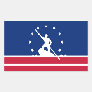 Drapeau de Richmond, Virginie Sticker rectangulair