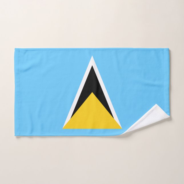 Drapeau de Sainte-Lucie (Serviette à main)