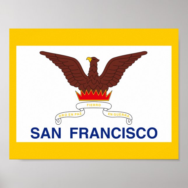 Drapeau de San Francisco, Californie Poster (Devant)