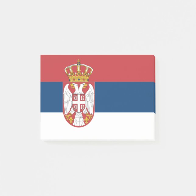 Drapeau de Serbie Post-it® Notes (Devant)