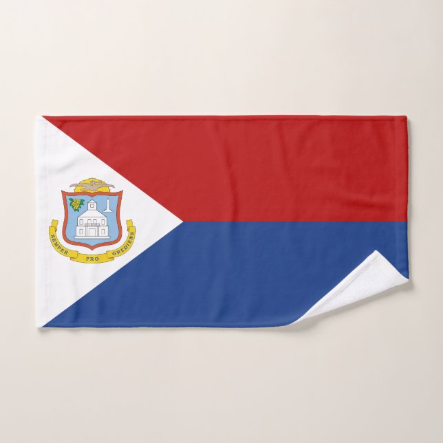 Drapeau de Sint Maarten (Serviette à main)