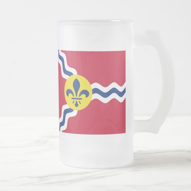 Drapeau de St. Louis, Missouri Gelé Beer Mug (Droit)