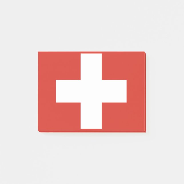 Drapeau de Suisse Post-it® Notes (Devant)