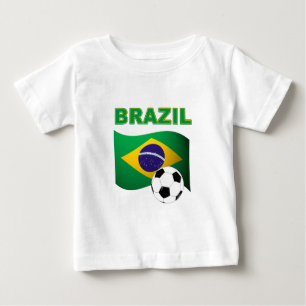 Drapeau de T-shirt de coupe du monde du Brésil
