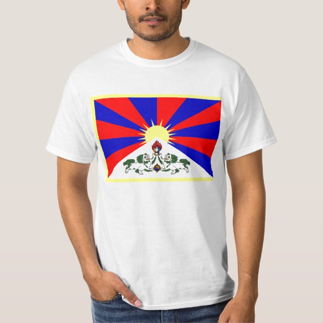 Drapeau de T-shirt du Thibet (Devant)